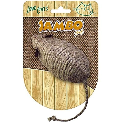 Brinquedo Jambo Gatos Natural Ratinho Bege