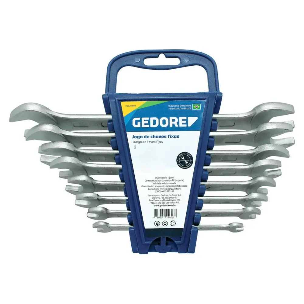 Chave Fixa Jg 1/4 A 1.1/4  8 Pç  6-8p - 004-654 - Gedore