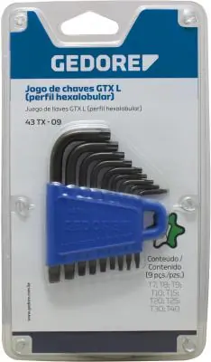Jogo Chave L Torx T06 A T60 Gtx (15pcs) Gedore