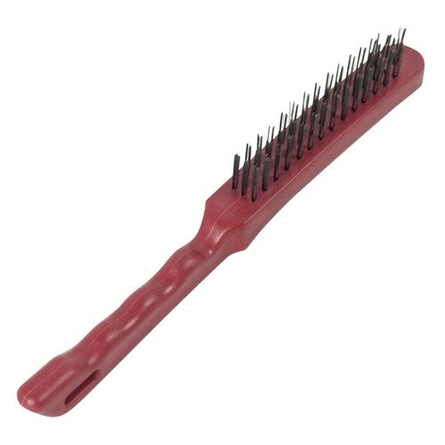 Escova Aco Manual 3fil. C/cabo Plastico Ac Robust