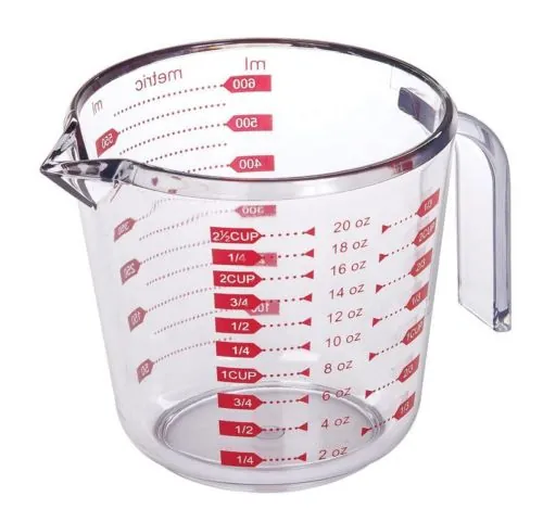 Progressive Measuring Cup Standard And Metric Markings 20 Oz Plastic