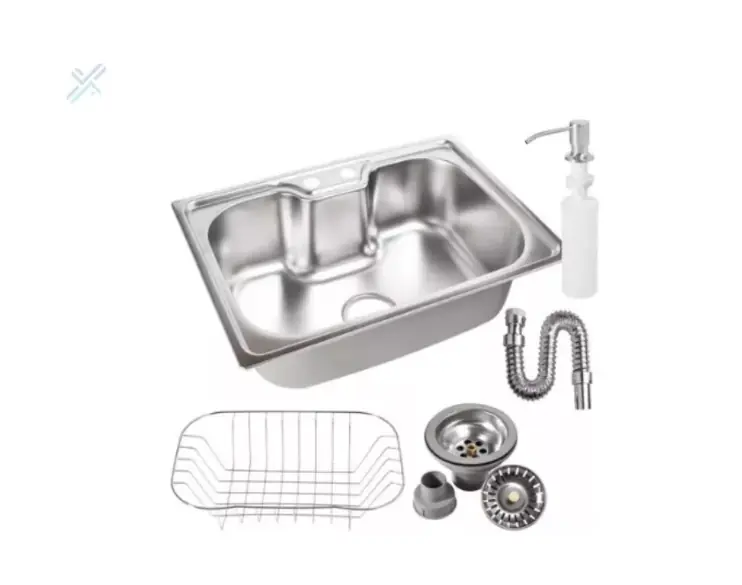 Cuba Inox Gourmet Cozinha Kit Completo + Válvula 60x42cm