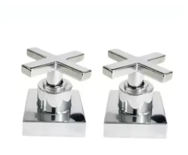 2 Acabamentos Registro Cruzeta Quadrado Luxo 3/4 Padrão Deca
