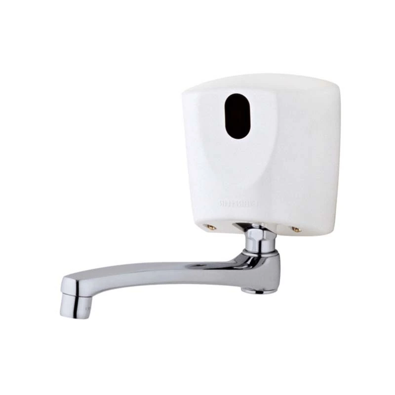 Torneira com Sensor para Parede de Banheiro Bica Reta Branco e Cromado Vision Fabrimar
