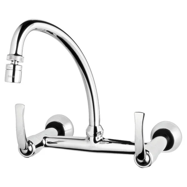 Torneira Misturador para Parede de Cozinha Bica Alta Cromado Pratika 1258 Fabrimar