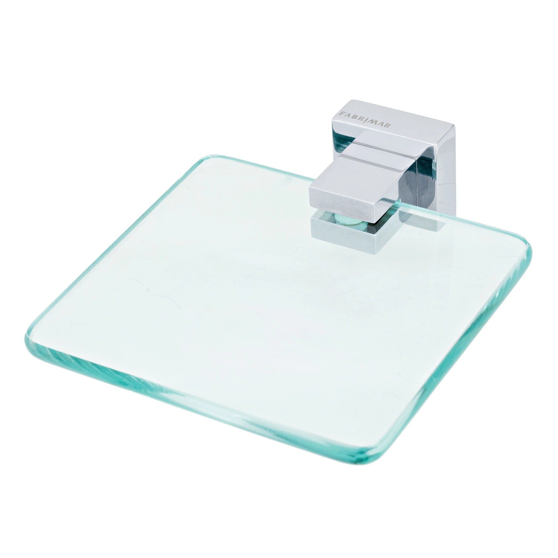 Saboneteira Parede Metal e Vidro Retangular Flat Fabrimar