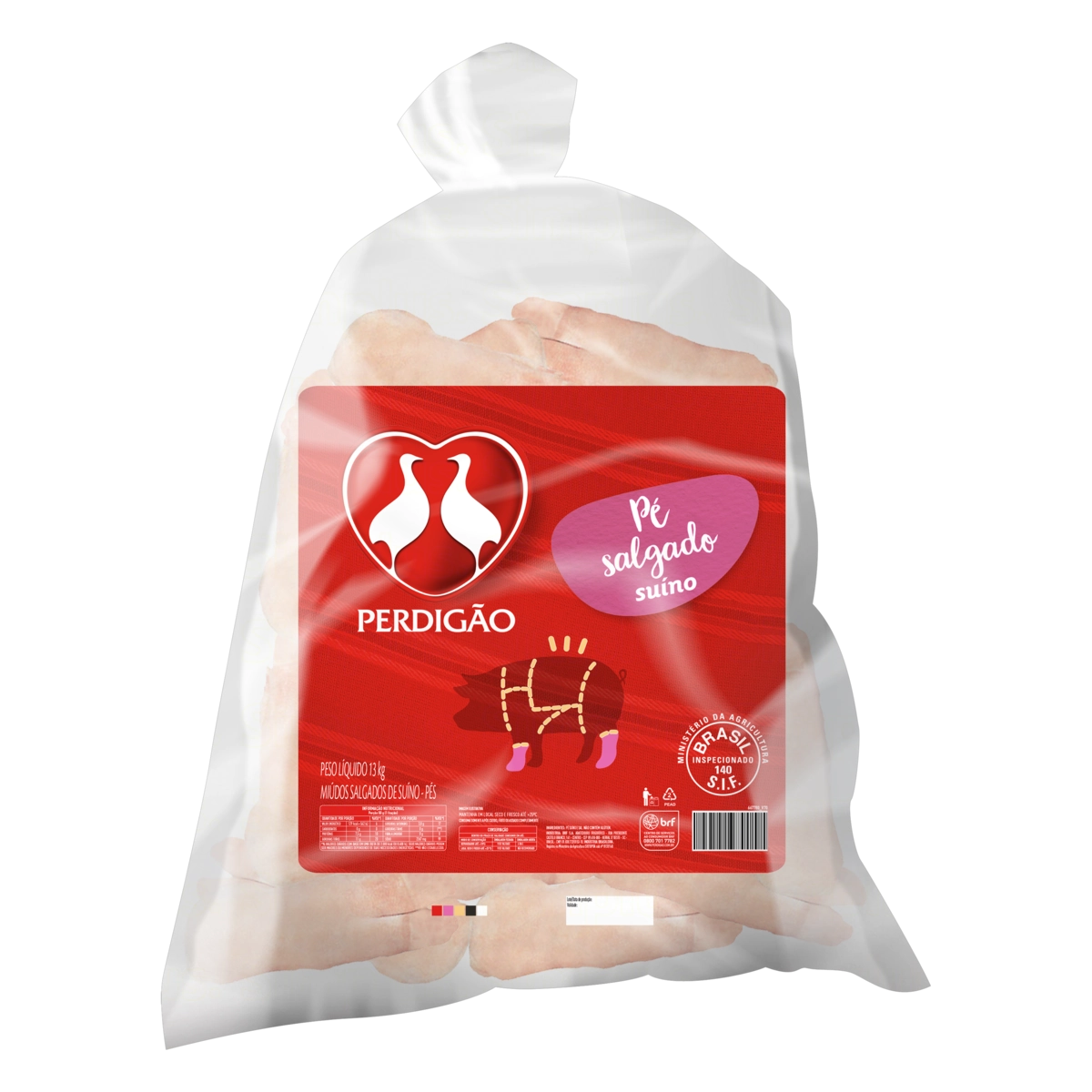 Pé Suíno Salgado Perdigão 13kg