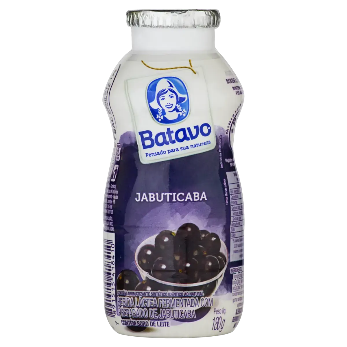 Bebida Láctea Fermentada Jabuticaba Batavo Frasco 180g