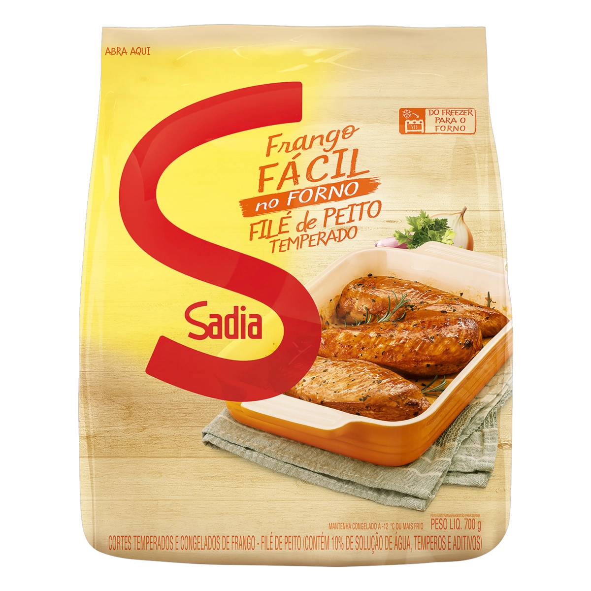 File De Peito Temp Sadia Assa Facil 700g