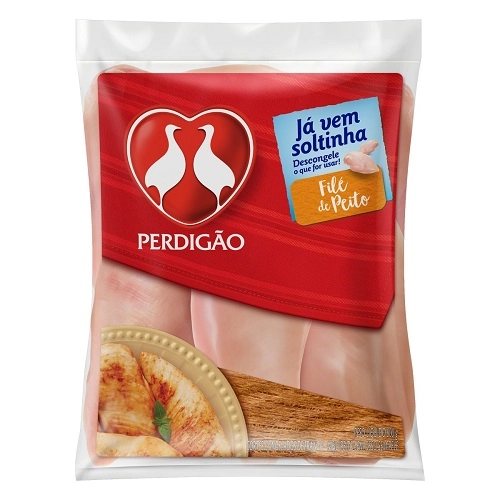 Filé De Peito De Frango Congelado Sem Pele Sem Osso Perdigão 800g