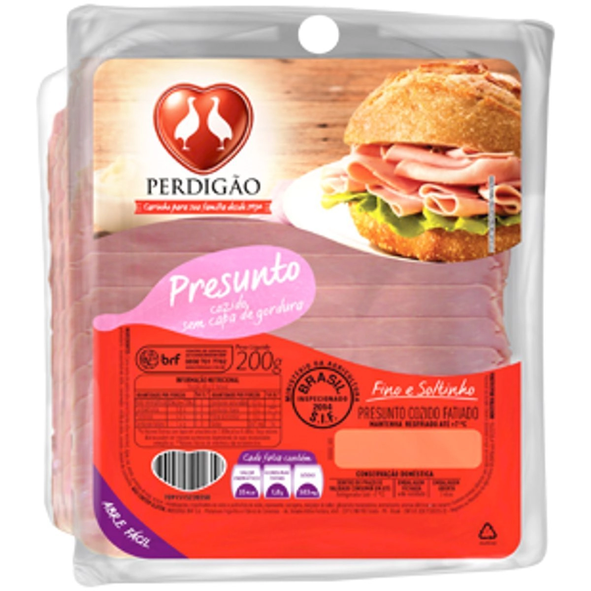 Presunto Cozido Perdigão 200g