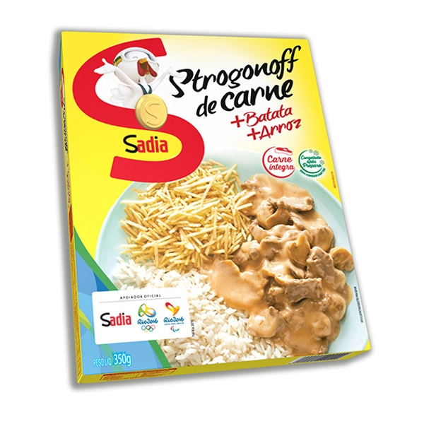 Prato Pronto Strogonoff De Carne Arroz E Batata Palha Sadia 350g