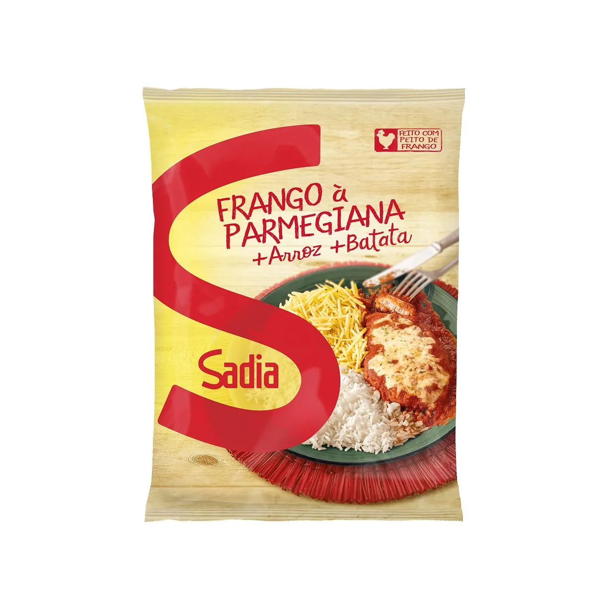 Parmegiana de Frango com Arroz e Batata SADIA Caixa 350g