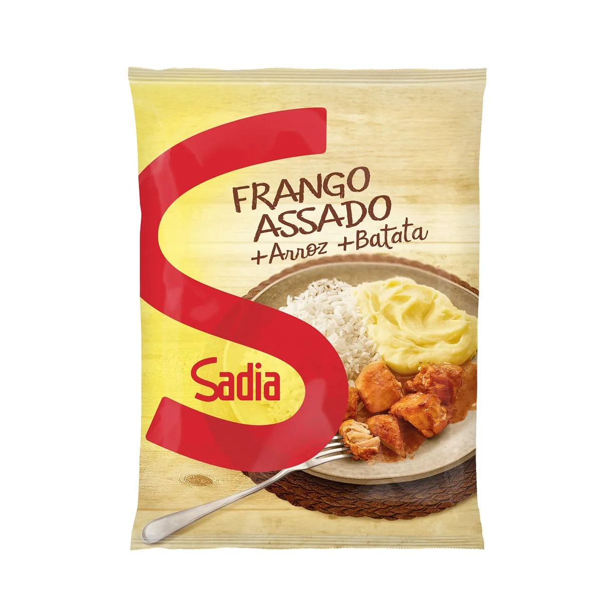 Cubos Frango com Arroz, Purê e Batata Sadia 350g