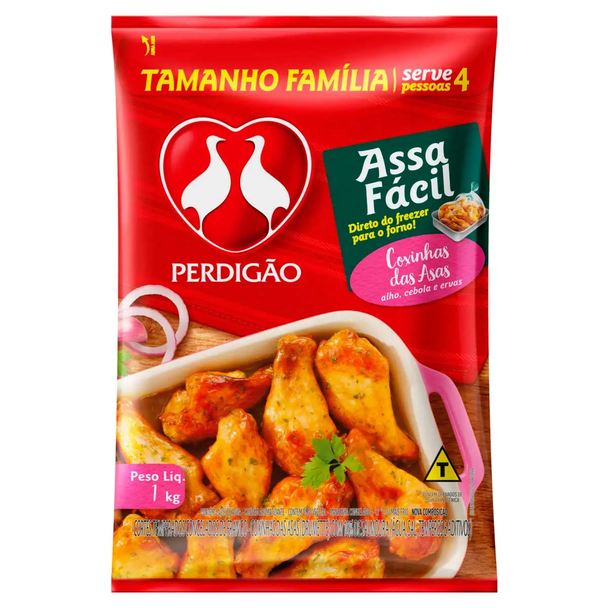 Coxinha da Asa Temperada Congelada Assa Fácil Perdigão
