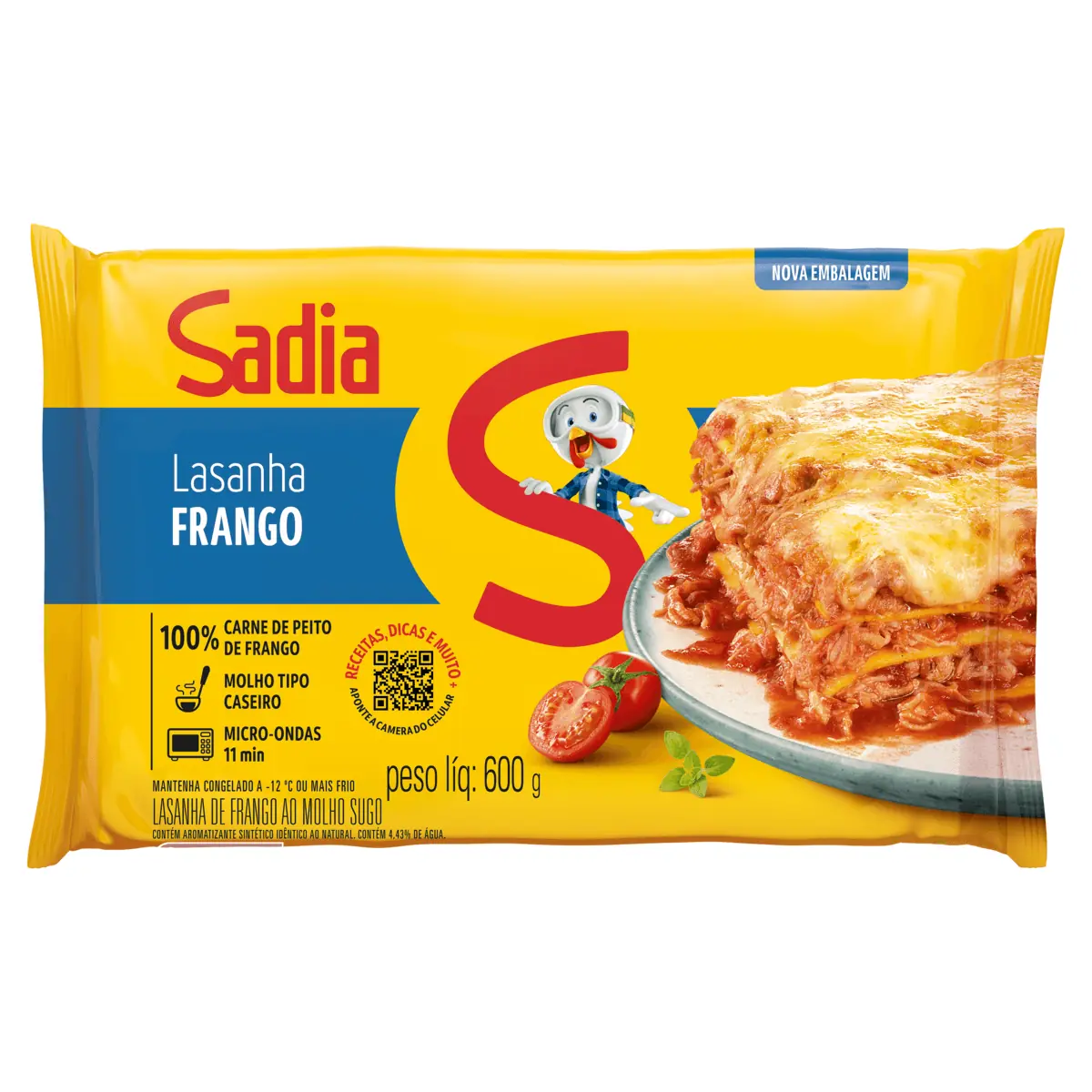 Lasanha de Frango ao Sugo SADIA 600g