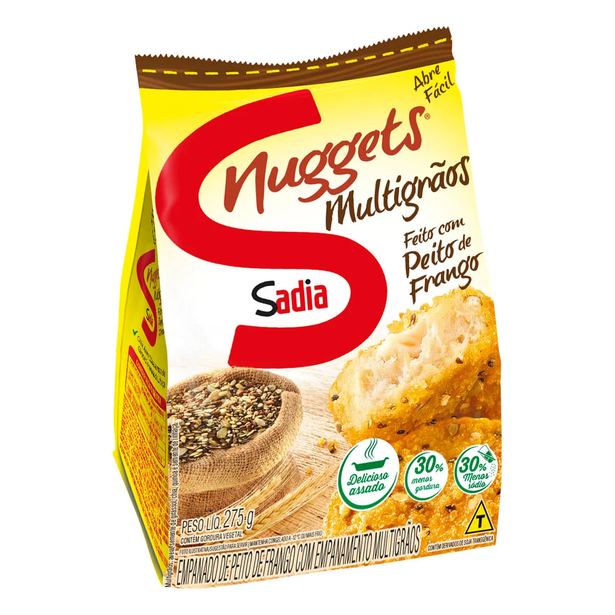 Nuggets de Frango Sadia Multigrãos 275g