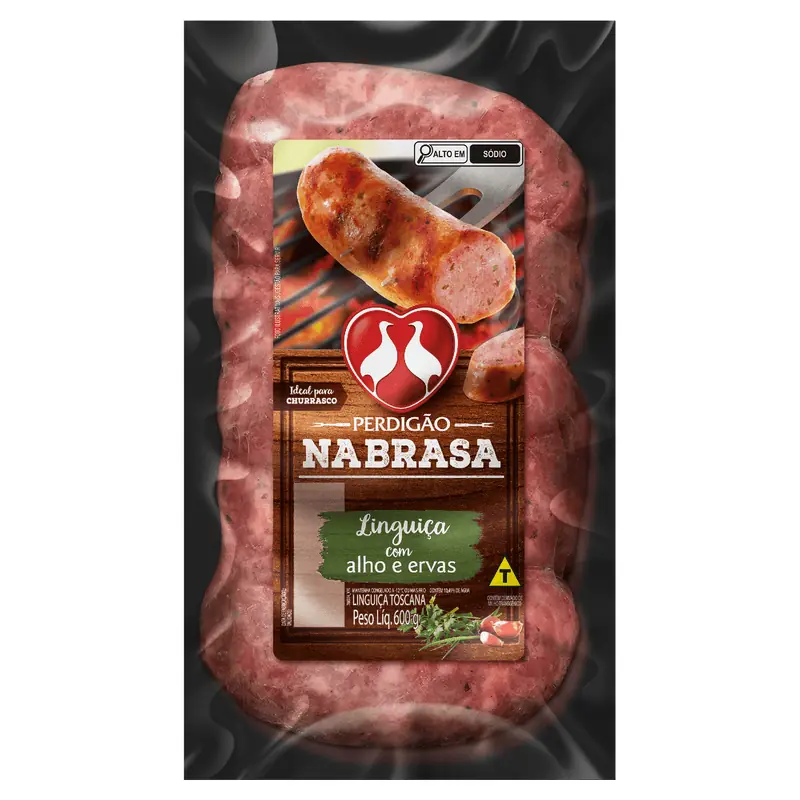 Linguiça Toscana com Alho e Ervas Perdigão Na Brasa 600g