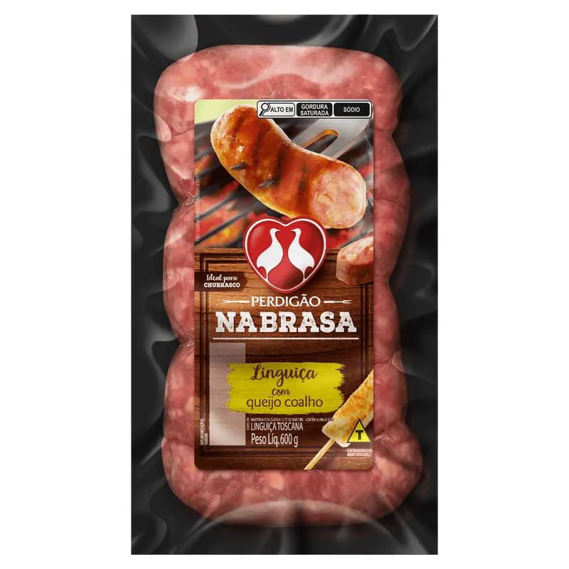 Linguiça Toscana com Queijo Perdigão Na Brasa 600 g