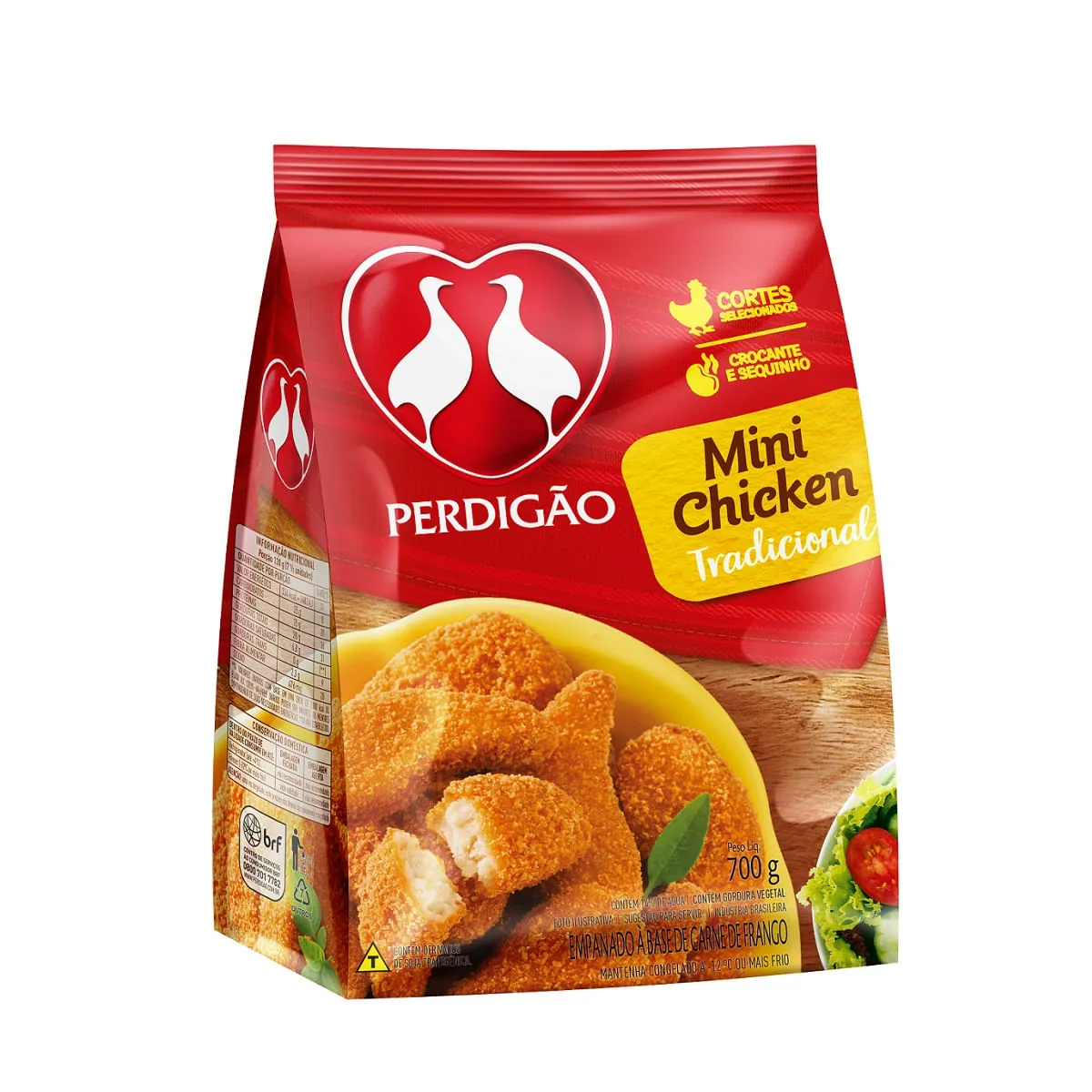 Empanado De Frango Tradicional Perdigão Mini Chicken Pacote 700g
