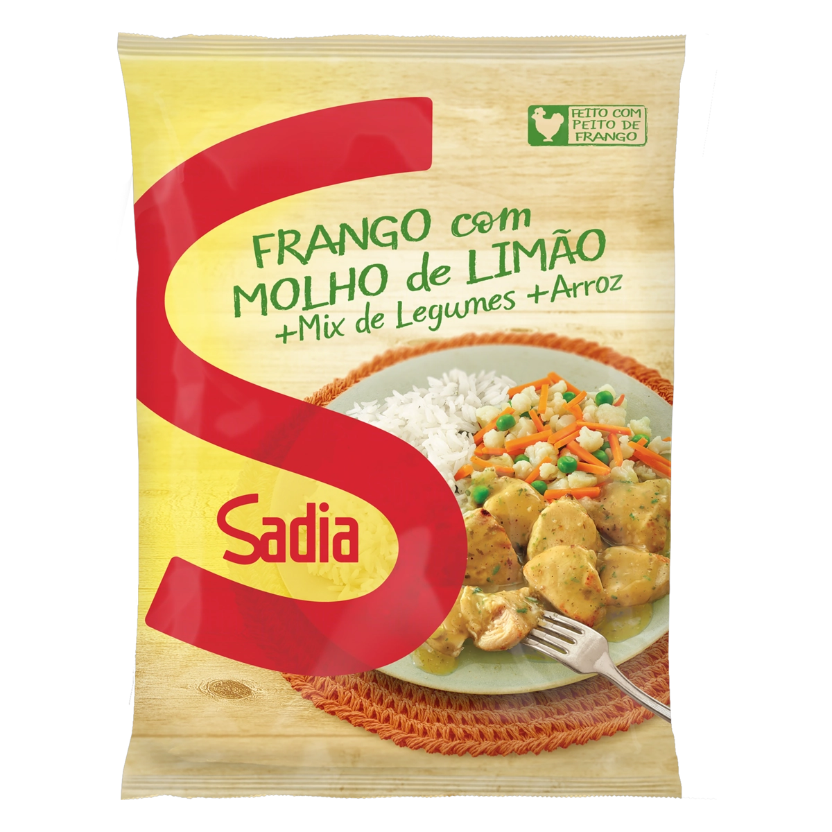 Frango Com Molho De Limão, Legumes E Arroz Sadia Pacote 350g