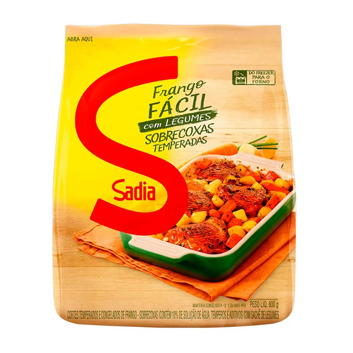 Sobrecoxa de Frango Congelado com Legumes Sadia 1,1 Kg