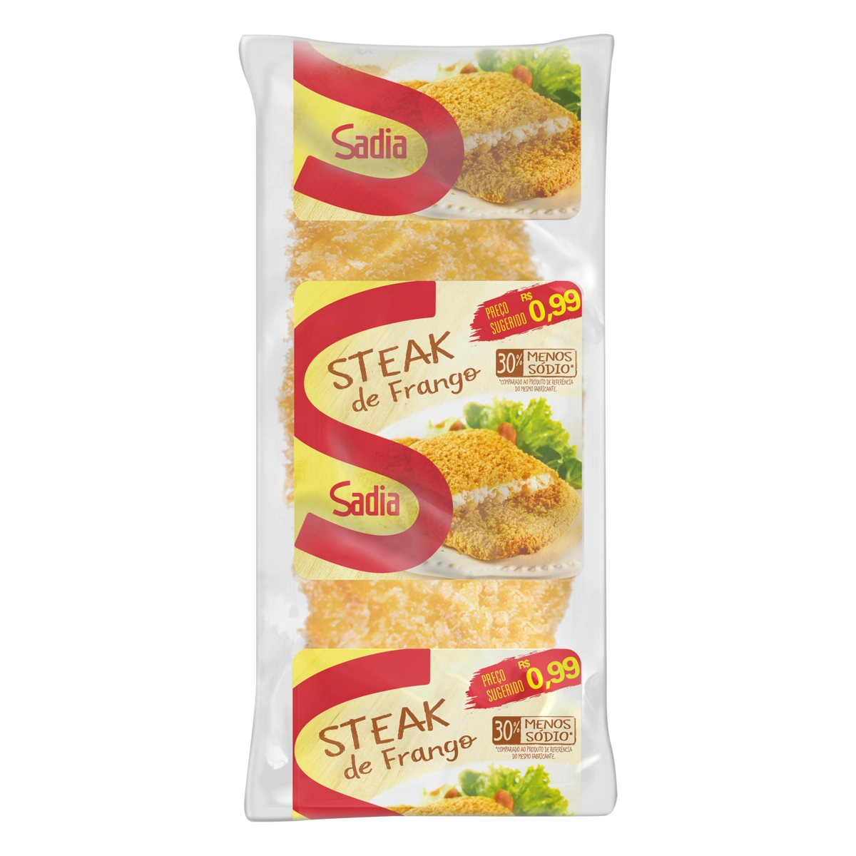Empanado De Frango Steak Sadia Pacote 100g