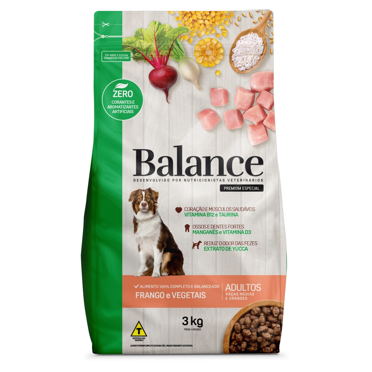 Ração para Cães Balance Premium 3kg