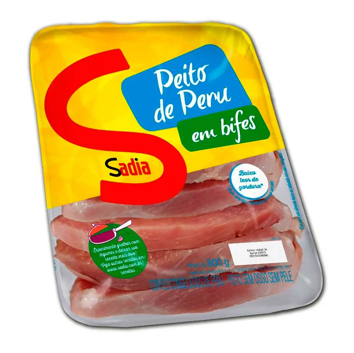 Filé de Peito Peru Congelado Sadia 800 g