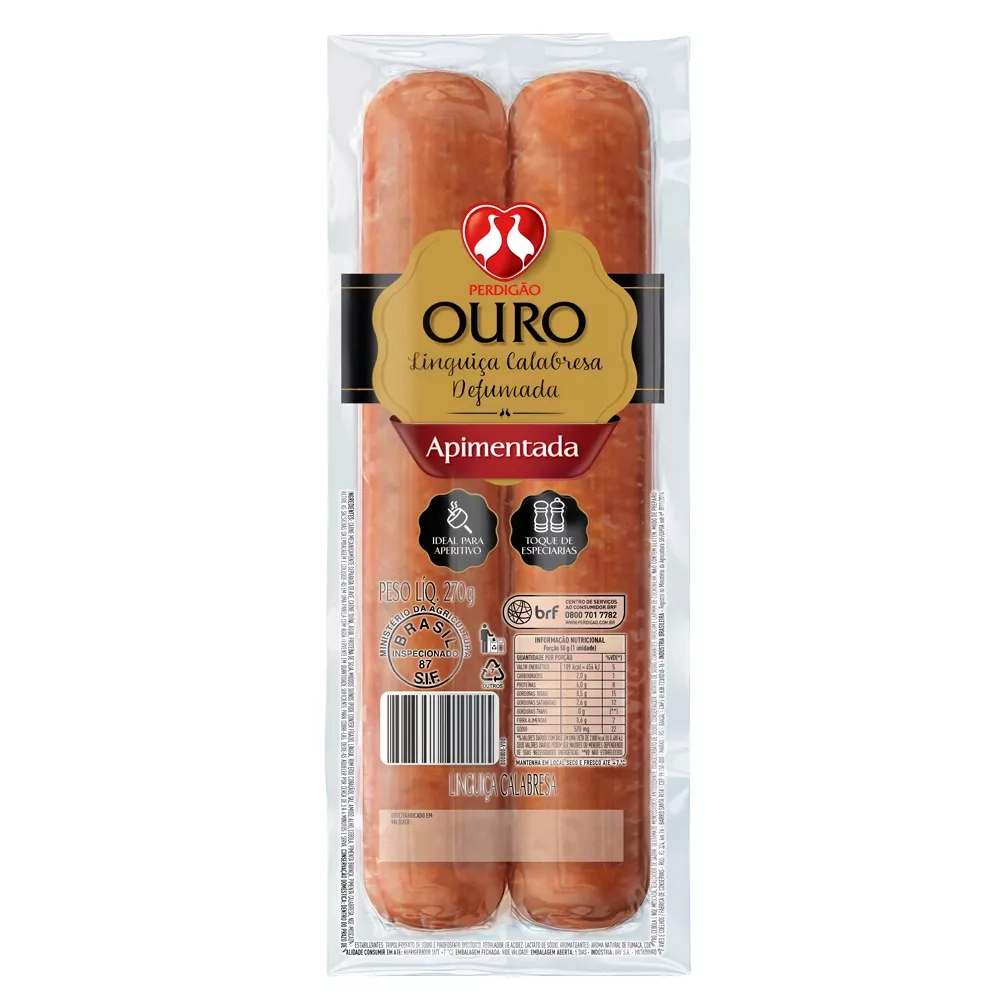 Ling.calab.perdigao Pimenta 270g