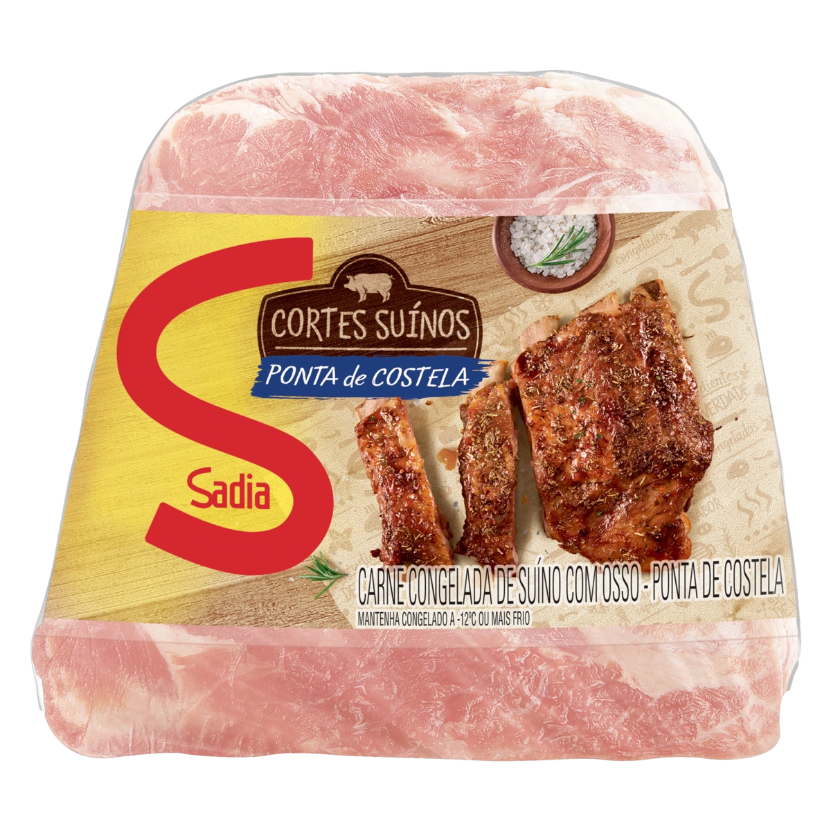 Ponta De Costela Suína Congelada Sadia