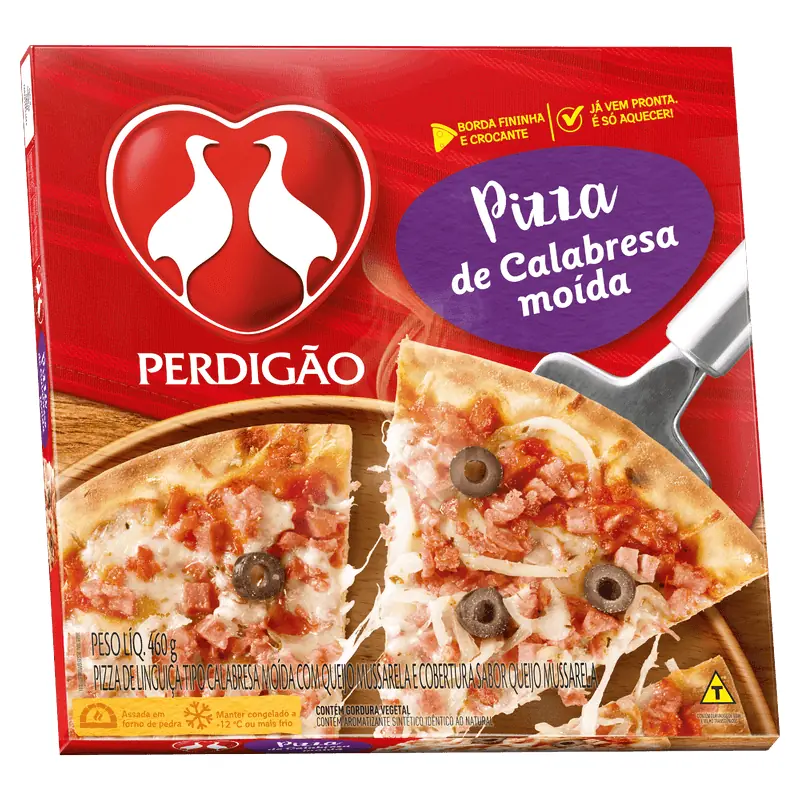 Pizza de Calabresa Perdigão 460 g
