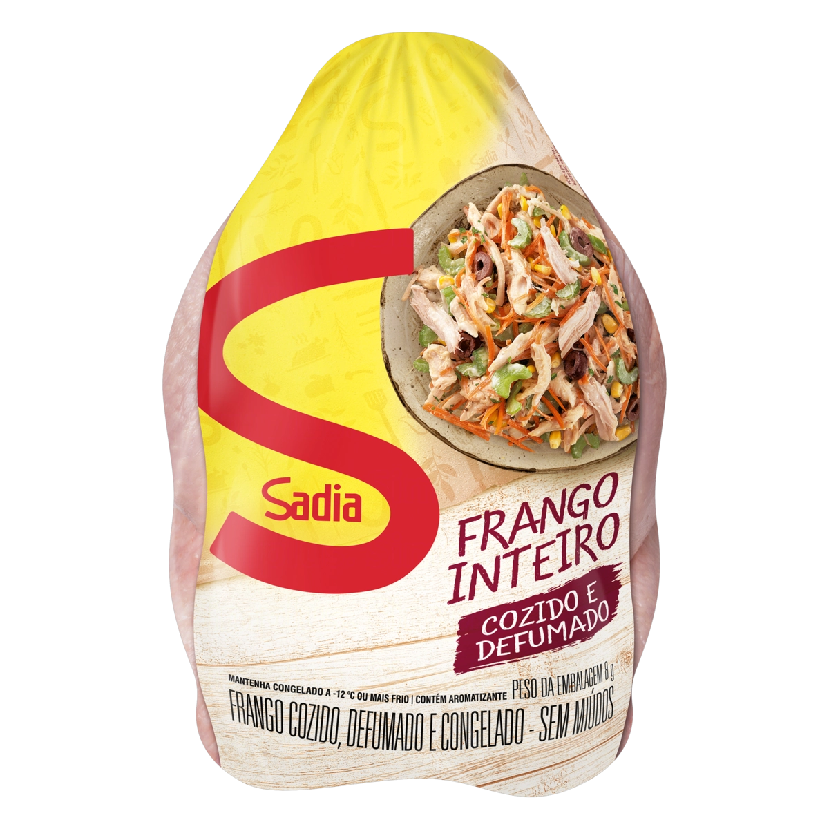 Frango Congelado Cozido E Defumado Sem Miúdos Sadia