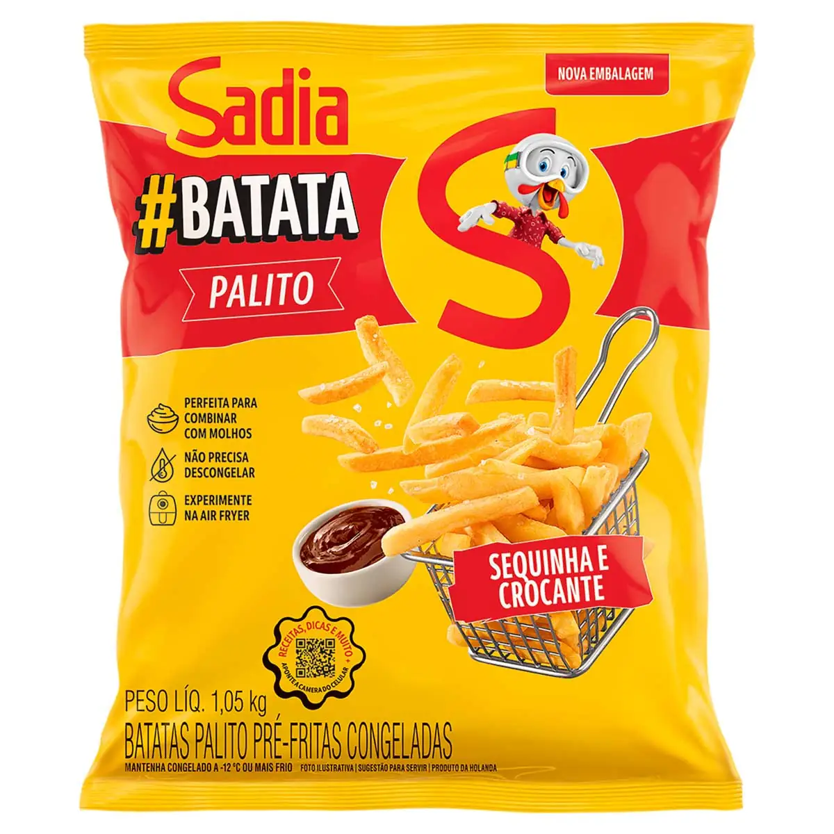 Batata Pré-Frita Palito Congelada Sadia 1,05 Kg