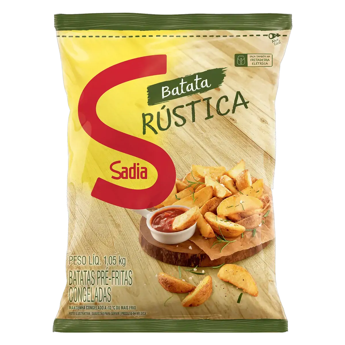 Batata Pré-Frita Rústica Congelada Sadia Pacote 1,05kg