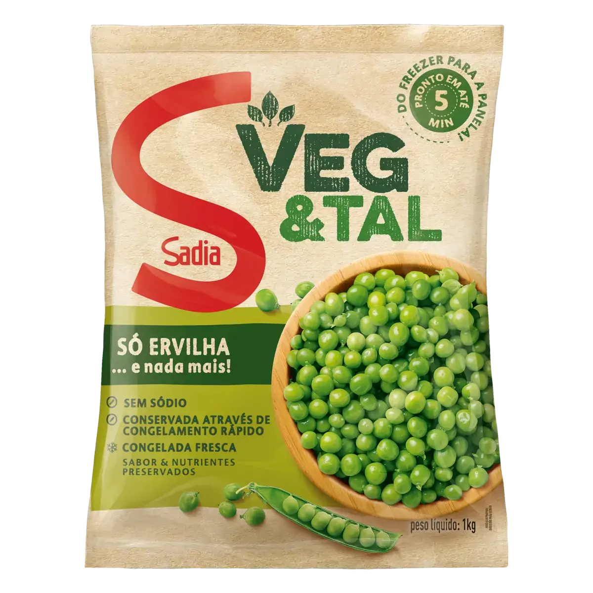 Ervilha Congelada Sadia Veg & Tal Pacote 1kg
