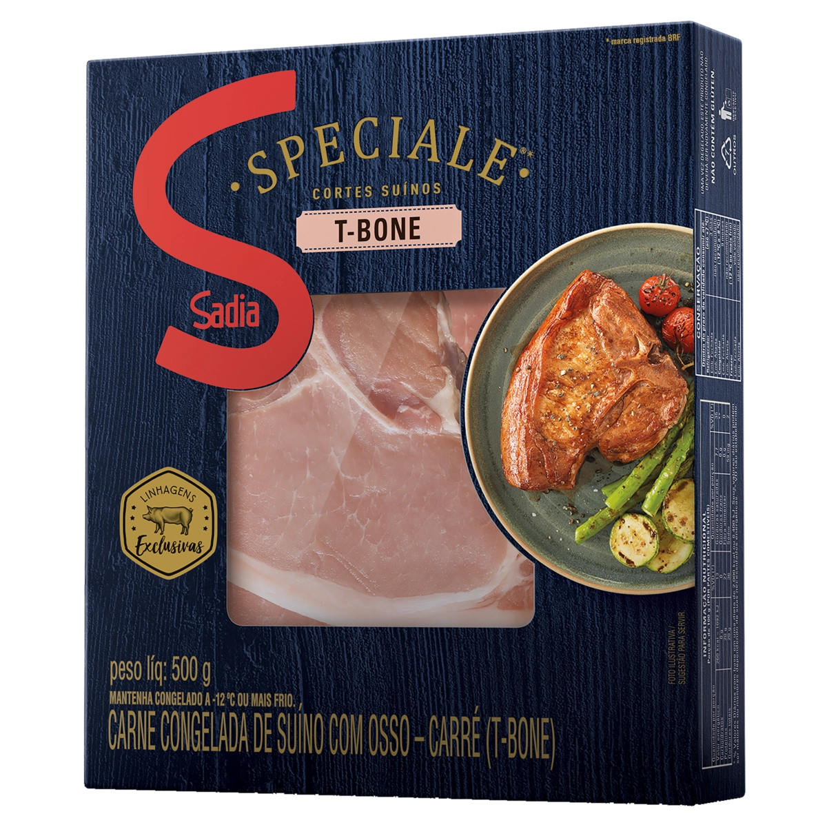 T Bone Suíno Congelado Sadia Speciale 500g