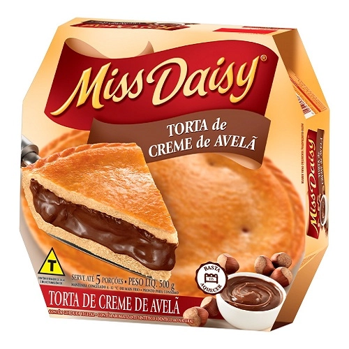Torta Creme De Avelã Miss Daisy Caixa 500g