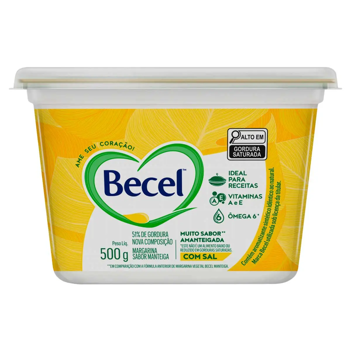 Creme Vegetal com Sal Amanteigado Becel 500 g