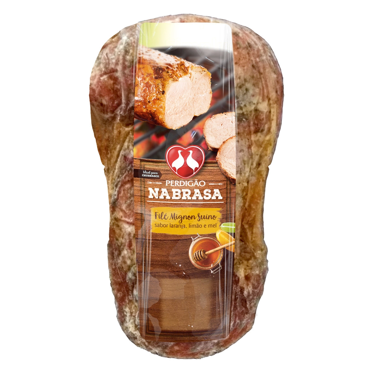 Filé Mignon Suíno Congelado Temperado Laranja, Limão E Mel Perdigão Na Brasa 750g
