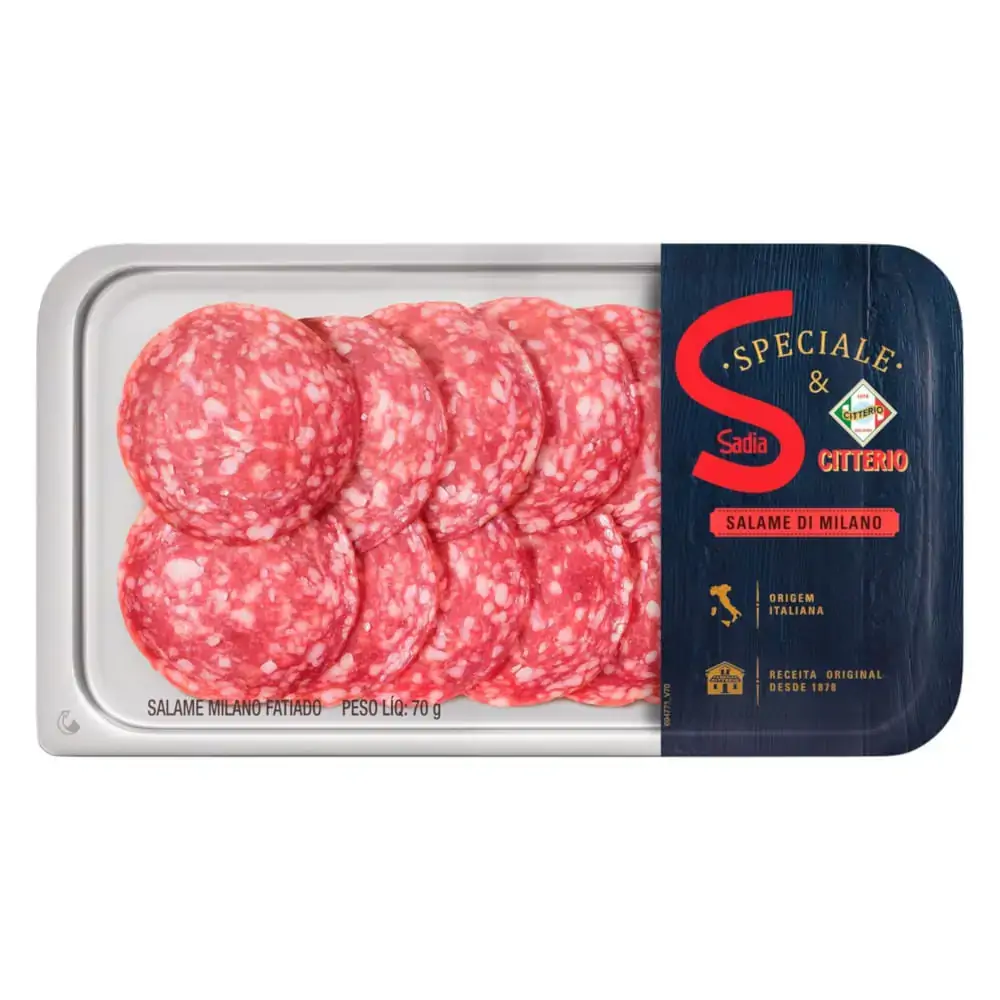 Salame Milano Fatiado Sadia Speciale Citterio 70g
