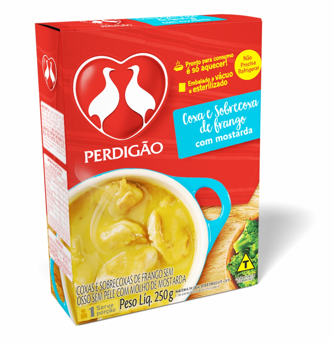 Coxa E Sobrecoxa De Frango Com Mostarda Perdigão Caixa 250g