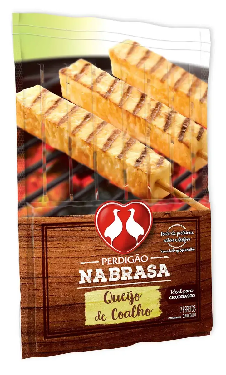 Queijo Coalho Em Espeto Perdigão Na Brasa 7 Unidades