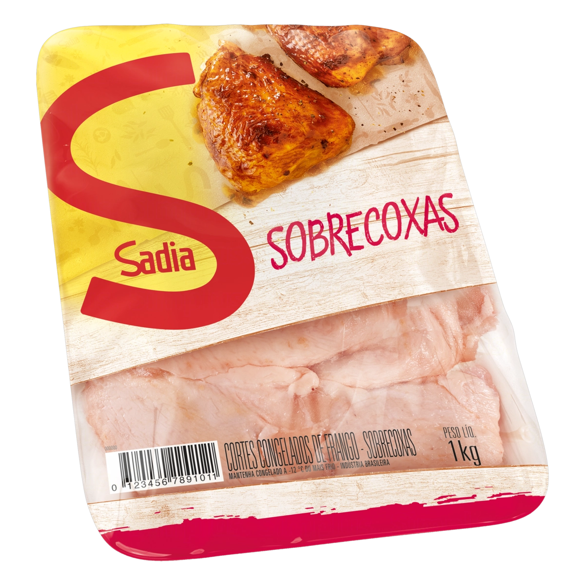 Sobrecoxa De Frango Congelada Sadia 1kg