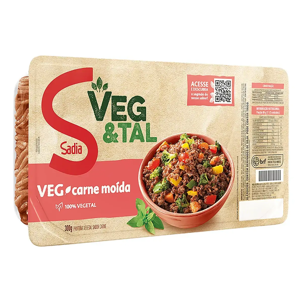Carne Moída Vegetal Congelado Sadia 300g