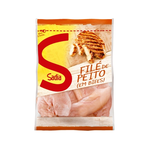 Filé De Peito De Frango Em Bifes Congelado Sadia 1kg