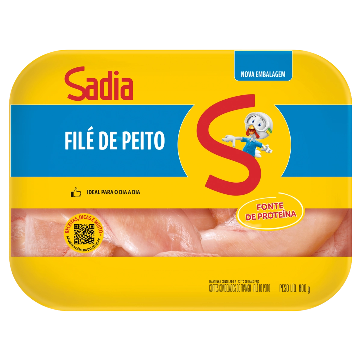 Filé De Peito De Frango Congelado Sadia 800g