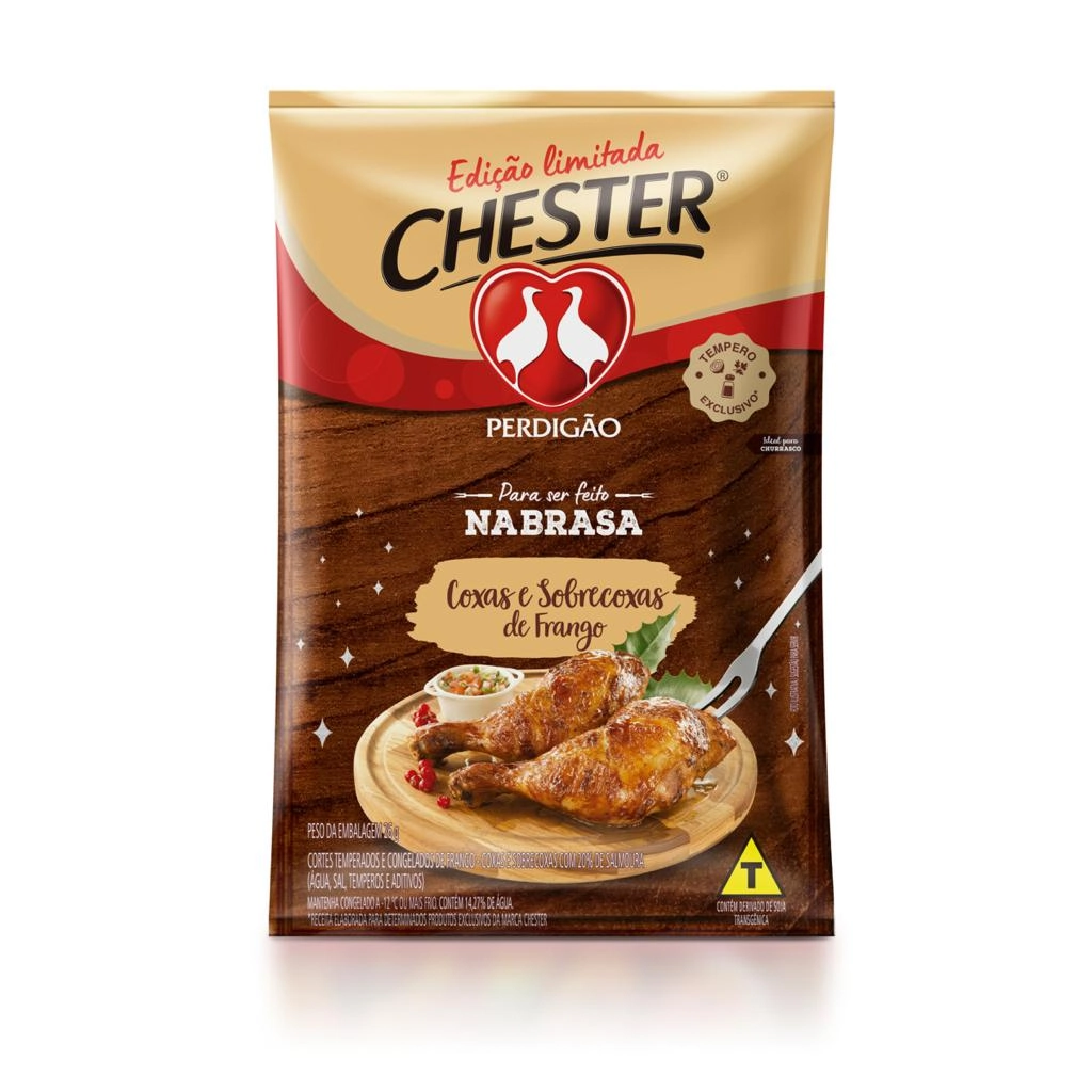 Coxa Com Sobrecoxa De Frango Congelada Temperada Perdigão Chester Na Brasa
