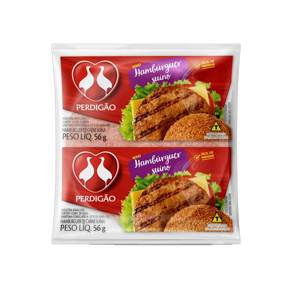 Hambúrguer De Carne Suína Perdigão Pacote 56g