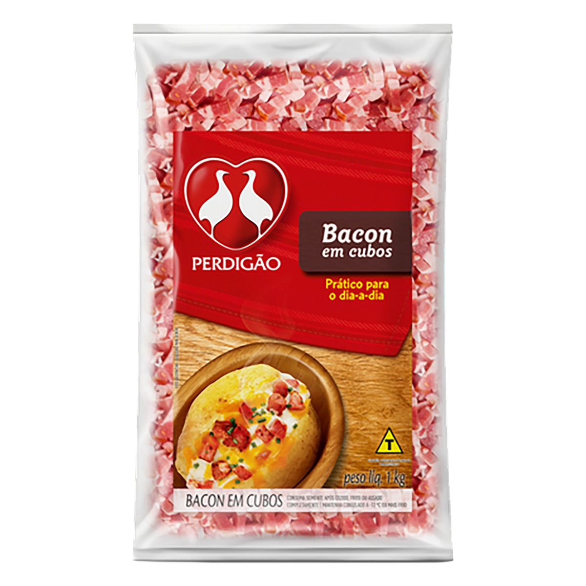Bacon Em Cubos Perdigão 1kg